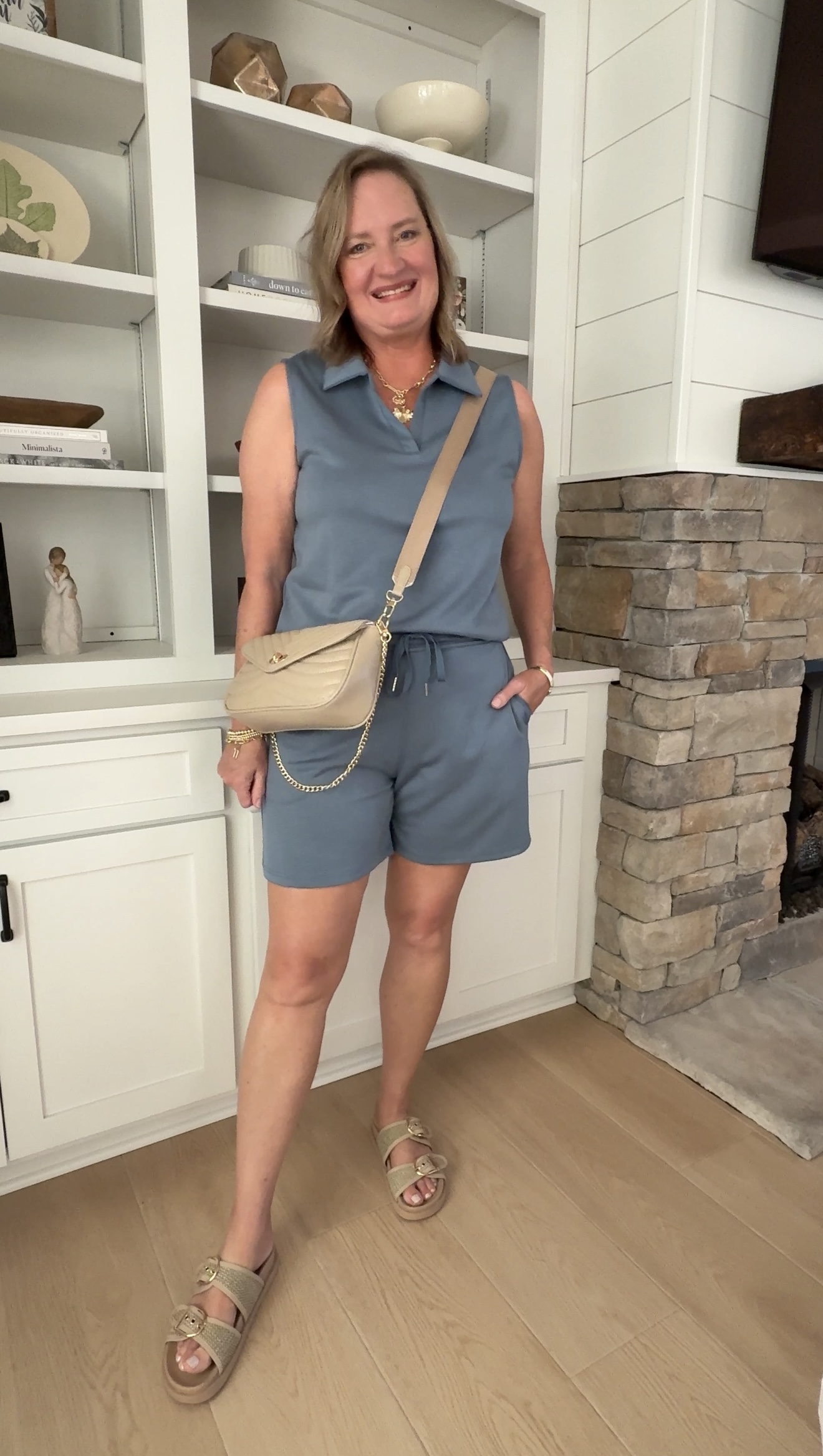 GLAMAKER-AMAZON-x-Classy-Yet-Trendy-June-2025-TWO-PIECE-SLEEVELESS-POLO-SET-GREY-BLUE