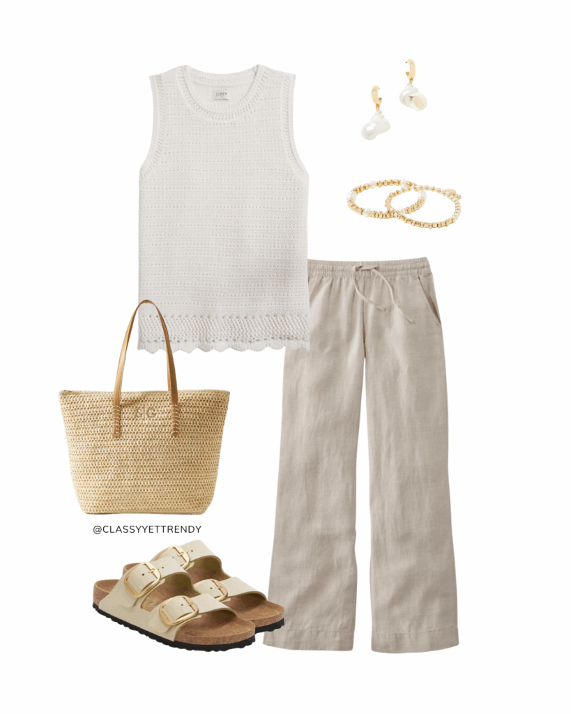 Instagram Post - Ways To Wear - Crochet Sweater Tank - Outfit 1