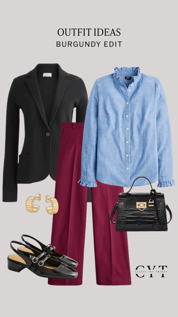 OUTFIT IDEAS - BURGUNDY EDIT - SEP 2025 - 6