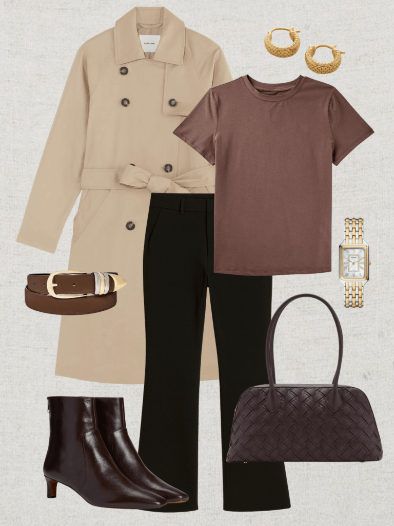 TRENCH COAT OUTFITS MIX AND MATCH - OCT 2025 - OUTFIT 1