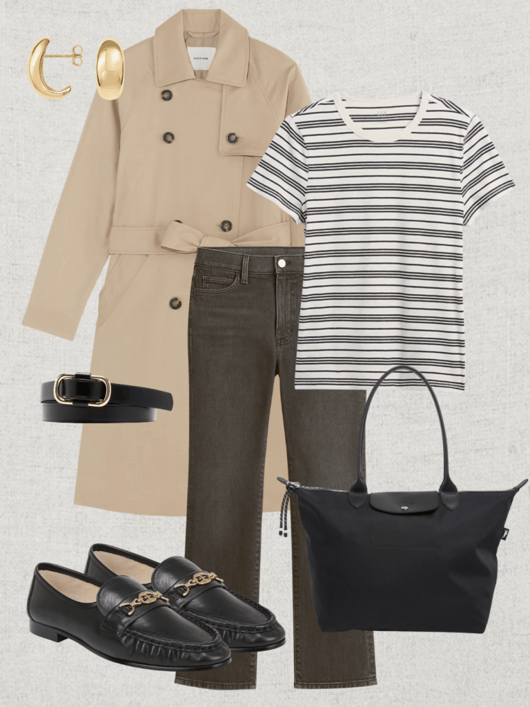 TRENCH COAT OUTFITS MIX AND MATCH - OCT 2025 - OUTFIT 3