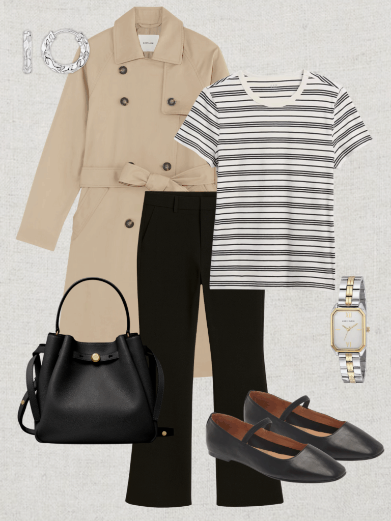 TRENCH COAT OUTFITS MIX AND MATCH - OCT 2025 - OUTFIT 6