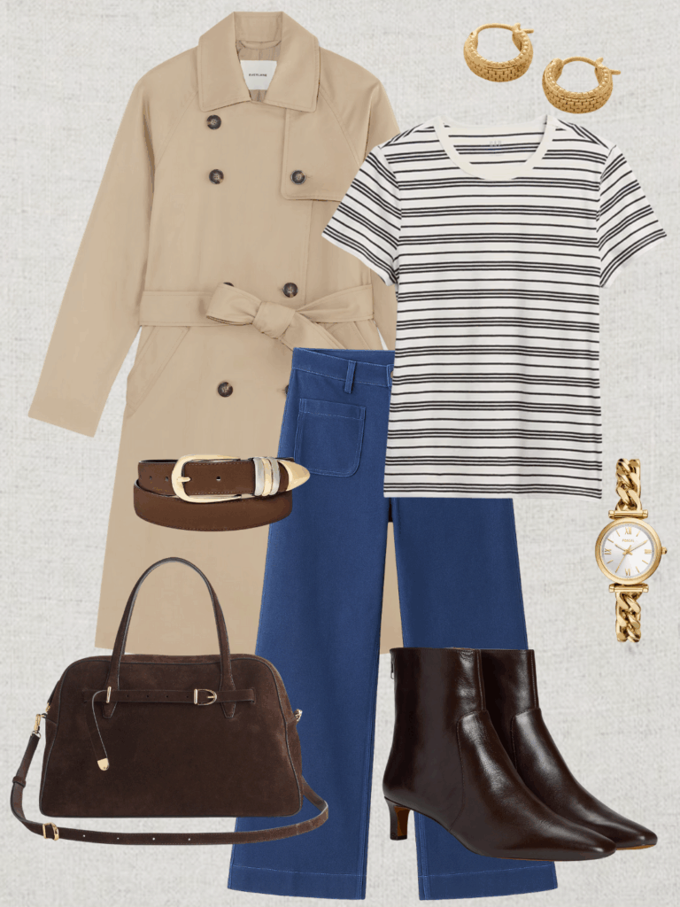 TRENCH COAT OUTFITS MIX AND MATCH - OCT 2025 - OUTFIT 7