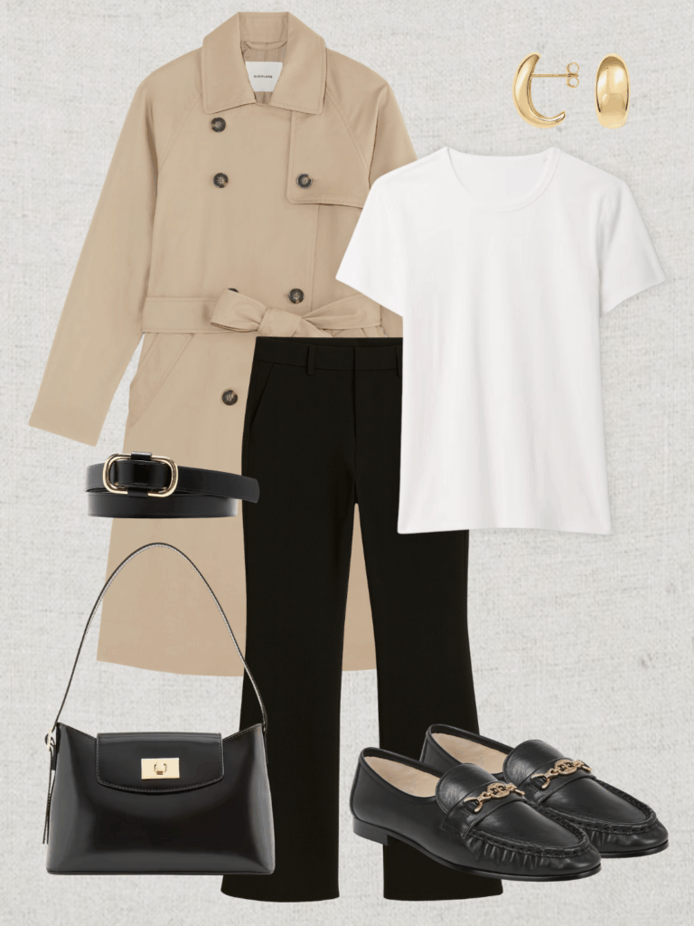 TRENCH COAT OUTFITS MIX AND MATCH - OCT 2025 - OUTFIT 9