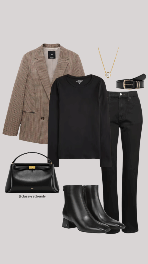 SMART ELEVATED CASUAL CAPSULE COLLECTION - WINTER 2025 OUTFIT COLLAGES - REELS TIKTOK COLLAGES - OUTFIT 4