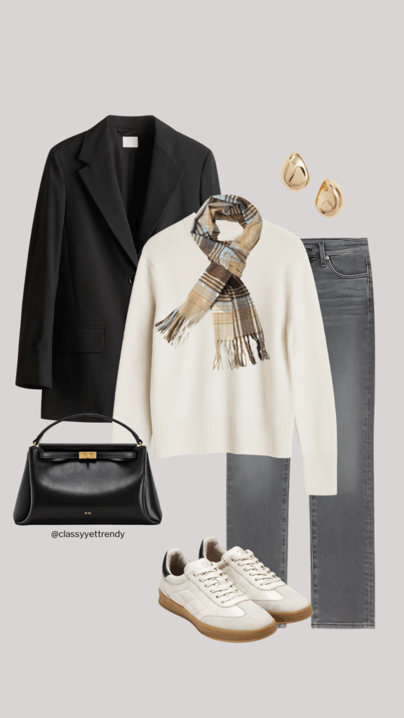 SMART ELEVATED CASUAL CAPSULE COLLECTION - WINTER 2025 OUTFIT COLLAGES - REELS TIKTOK COLLAGES - OUTFIT 5