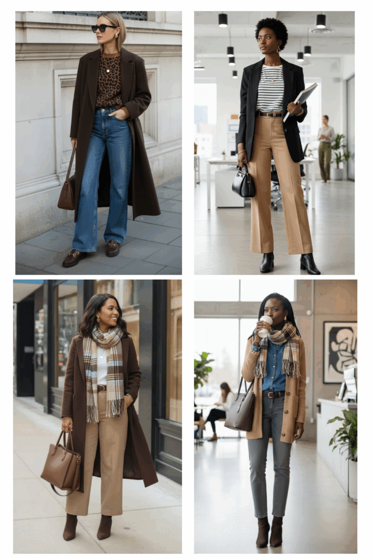 SMART ELEVATED CASUAL WINTER 2025 - STYLED OUTFITS COLLAGE