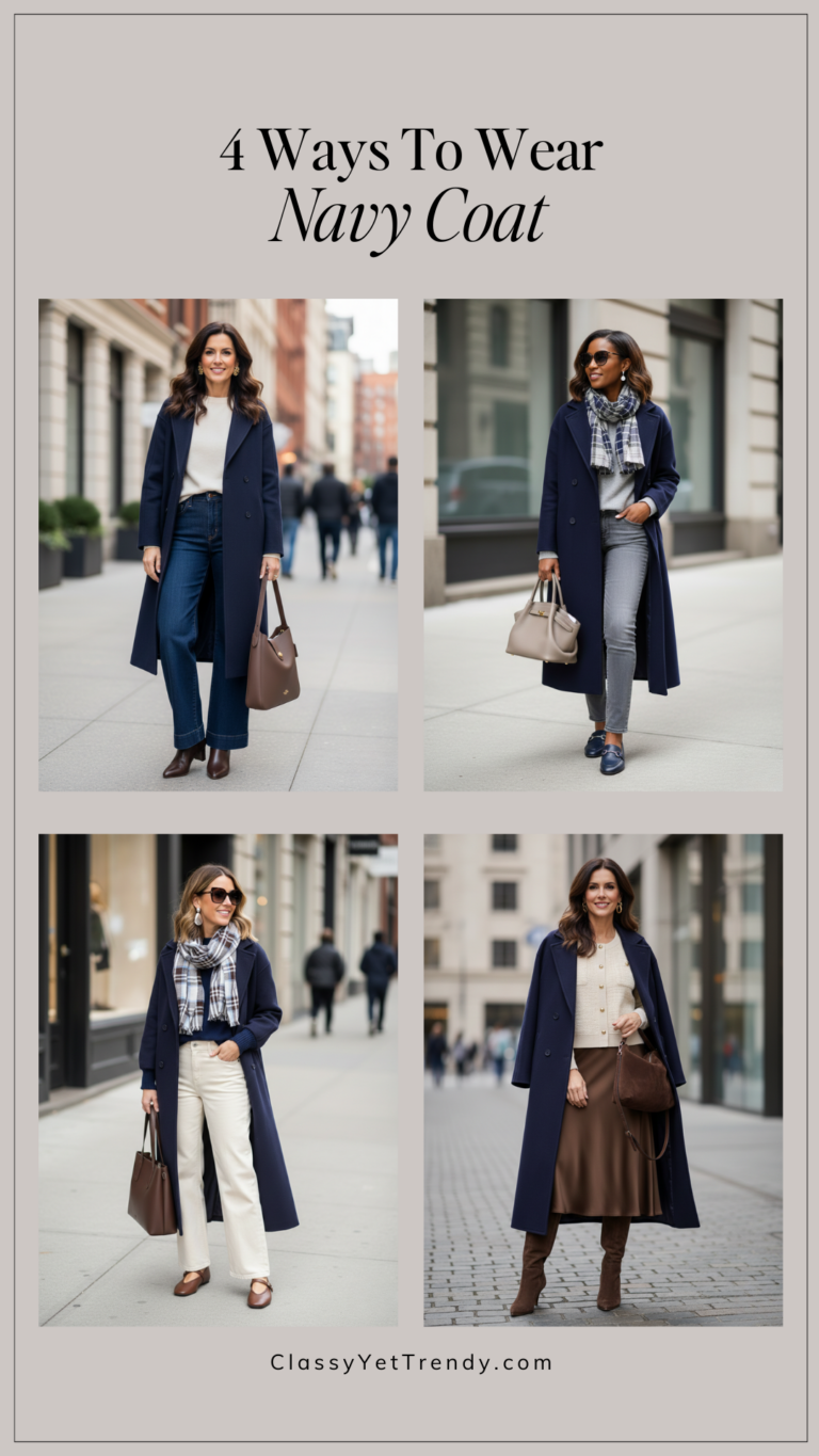 4 WAYS TO WEAR A NAVY COAT JAN 2026