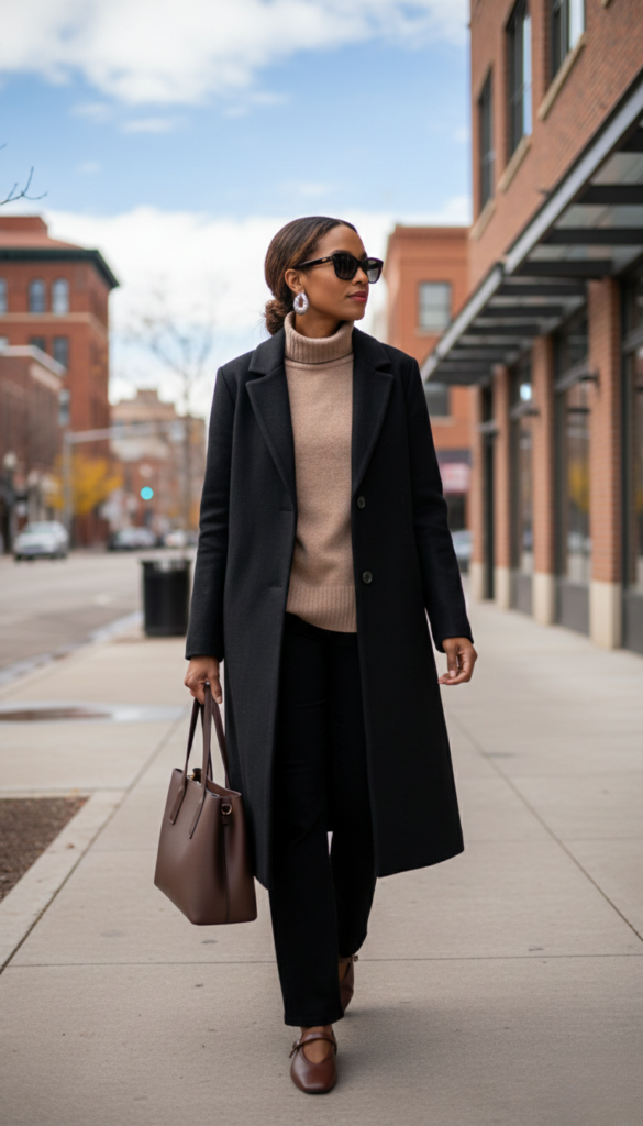 6 SMART CASUAL SWEATER OUTFITS JAN 2026 - OUTFIT 5 MODEL