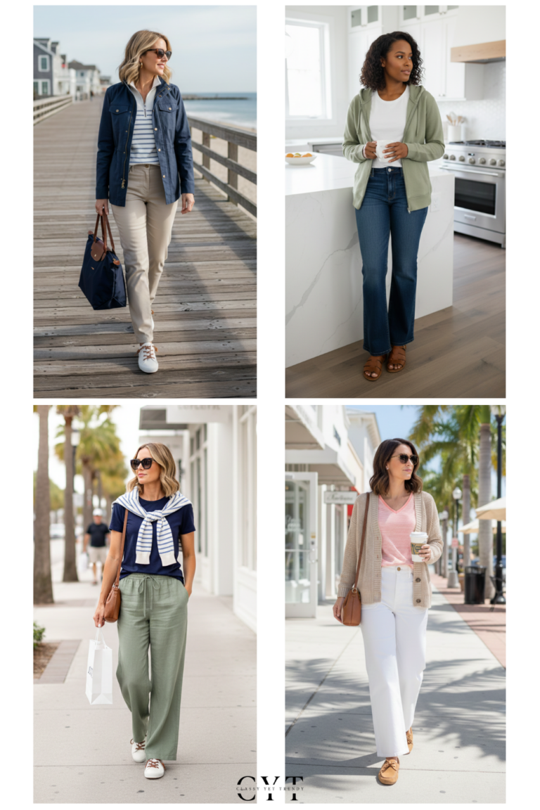COASTAL VIBES SPRING 2026 - STYLED OUTFITS COLLAGE