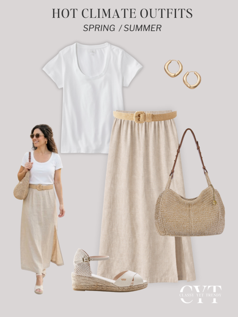 HOT CLIMATE SPRING SUMMER 2026 CAPSULE WARDROBE - OUTFIT 1