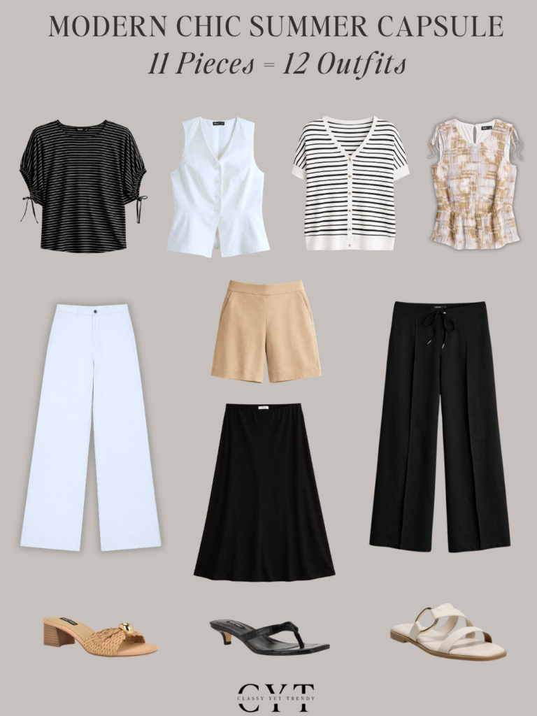 MODERN CHIC SUMMER OUTFITS - KOHLS - APR 2026 - CLOTHES SHOES COLLAGE