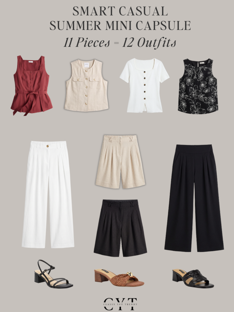 KOHLS SMART CASUAL SUMMER MINI CAPSULE JULY 2026 - COLLAGE