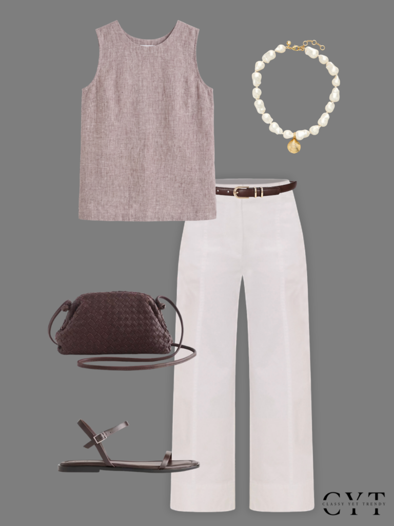 TAUPE BROWN SUMMER OUTFITS - JULY 2026 - OUTFIT 1
