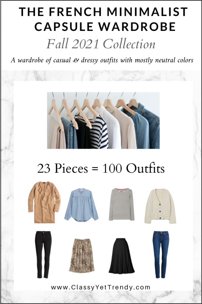 French Minimalist Capsule Wardrobe Fall 2021 cover